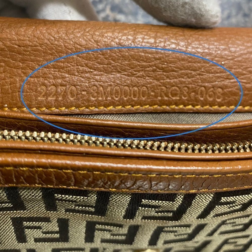 FENDI Zucca Canvas Leather Long Wallet Brown - Picture 6 of 13